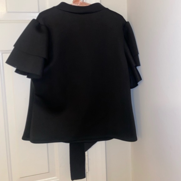 Black Ruffle Blouse - Picture 2 of 2